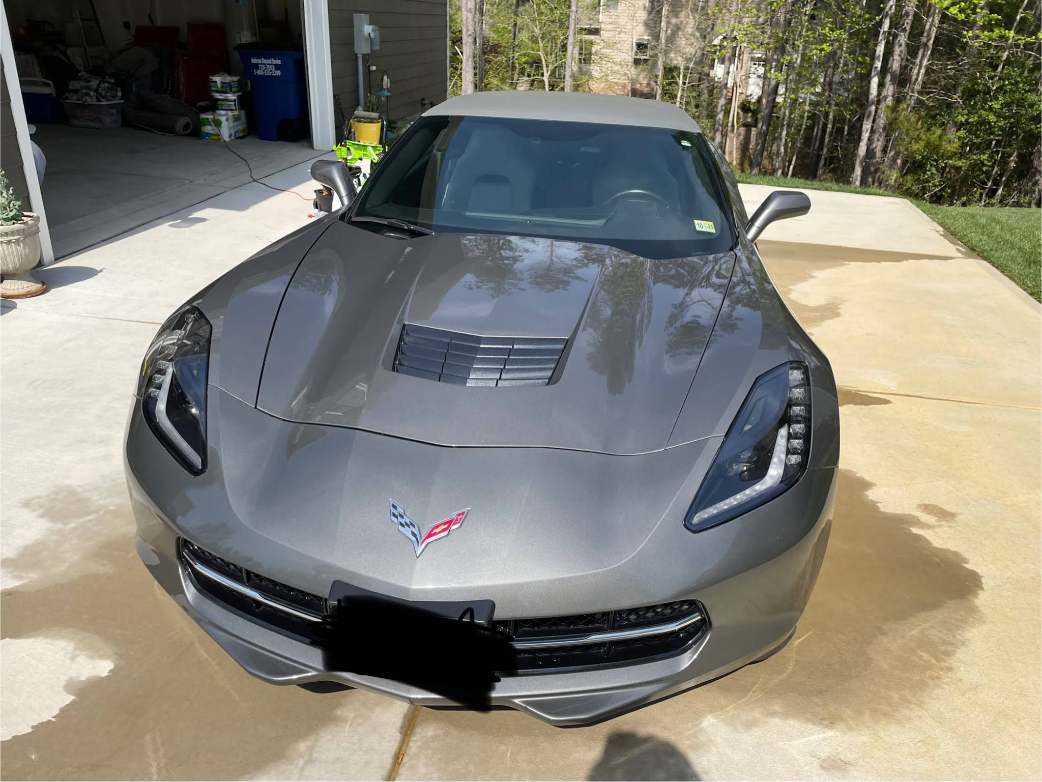 Detailed Corvette with a polished exterior finish